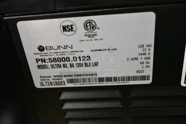 BRAND NEW SCRATCH AND DENT! 2023 Bunn ULTRA NX Stainless Steel Commercial Countertop 2 Hopper Slushie Machine. 115 Volts, 1 Phase. Tested and Working! - Image 9 of 9