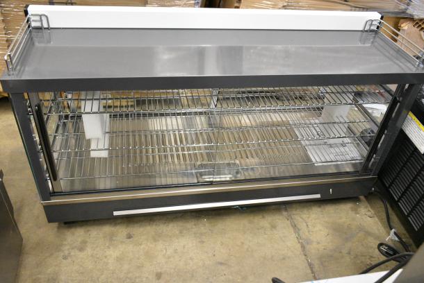 BRAND NEW SCRATCH AND DENT! KoolMore HDC-6C Commercial 48" Countertop Food Warmer Display Case Merchandiser with LED Lighting and Front Sliding Door. 115 Volts, 1 Phase. Tested and Working! - Image 6 of 9