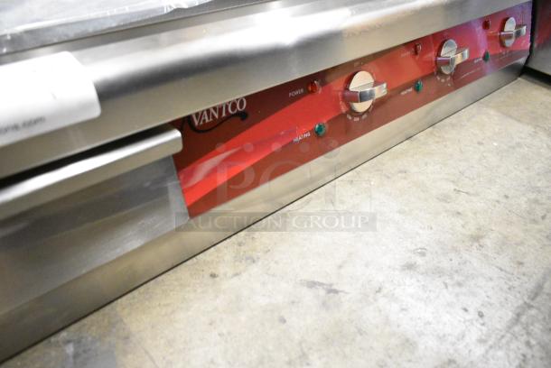 BRAND NEW SCRATCH AND DENT! Avantco 177EG30N Stainless Steel Commercial Countertop Electric Powered 2 Bay Fryer w/ 2 Metal Fry Baskets. 208-240 Volts, 1 Phase. - Image 3 of 8