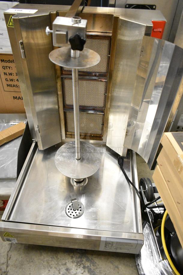BRAND NEW SCRATCH AND DENT! Avantco 177VB203 Stainless Steel Commercial Countertop Natural Gas Powered Vertical Broiler. 28,500 BTU. - Image 2 of 10