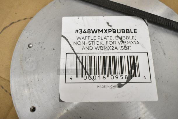 BRAND NEW SCRATCH AND DENT! Lot of 30 Various Waffle Maker Inserts Including 348WMXPBUBBLE Estella WMXPBUBBLE Bubble Waffle Plate for MX1A and MX2A - Image 3 of 5
