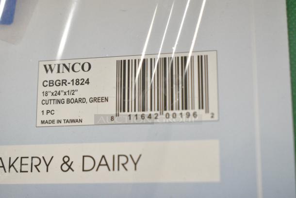 6 BRAND NEW SCRATCH AND DENT! Various Cutting Boards Including San Jamar CBG912GN, Winco CBBU-1824, Winco CBGR-1824, Winco CBRD-1824, Winco CBWT-1824, . 6 Times Your Bid! - Image 7 of 11