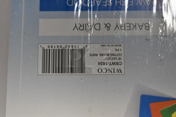 6 BRAND NEW SCRATCH AND DENT! Various Cutting Boards Including San Jamar CBG912GN, Winco CBBU-1824, Winco CBGR-1824, Winco CBRD-1824, Winco CBWT-1824, . 6 Times Your Bid! - Image 9 of 11