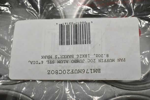 2 BRAND NEW SCRATCH AND DENT! Metal Muffin Pans Including BM17624C7OZMUF and BM176MUF20C8O.Z 2 Times Your Bid! - Image 2 of 3