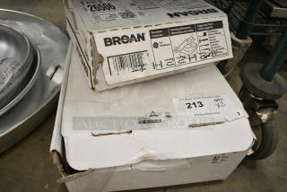 2 BRAND NEW SCRATCH AND DENT! Items Including Broan 688 50 CFM Ventilation Fan and Stego FF018 Vent. 2 Times Your Bid!