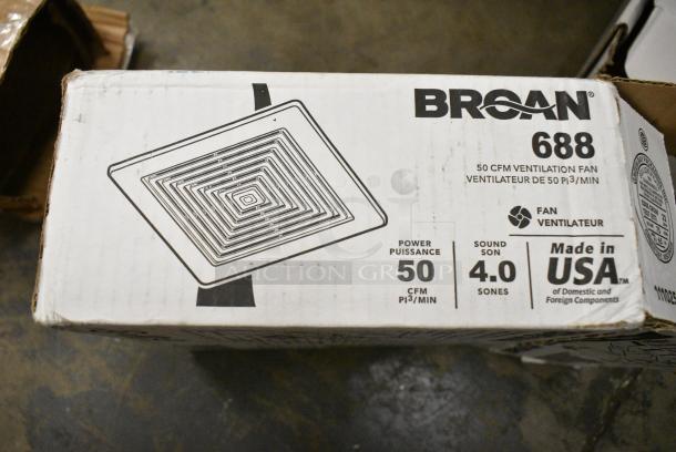 2 BRAND NEW SCRATCH AND DENT! Items Including Broan 688 50 CFM Ventilation Fan and Stego FF018 Vent. 2 Times Your Bid! - Image 2 of 7