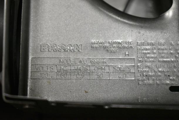 2 BRAND NEW SCRATCH AND DENT! Items Including Broan 688 50 CFM Ventilation Fan and Stego FF018 Vent. 2 Times Your Bid! - Image 5 of 7
