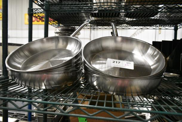 10 BRAND NEW SCRATCH AND DENT! Vigor 473SSFRY11 SS1 Series 11" Stainless Steel Fry Pan with Aluminum-Clad Bottom. 10 Times Your Bid! - Image 1 of 4