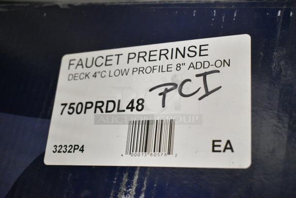 BRAND NEW SCRATCH AND DENT! 750PRDL48 Waterloo 1.15 GPM Low Profile Deck-Mounted Pre-Rinse Faucet with 4" Centers and 8" Add-On Faucet - Image 2 of 2