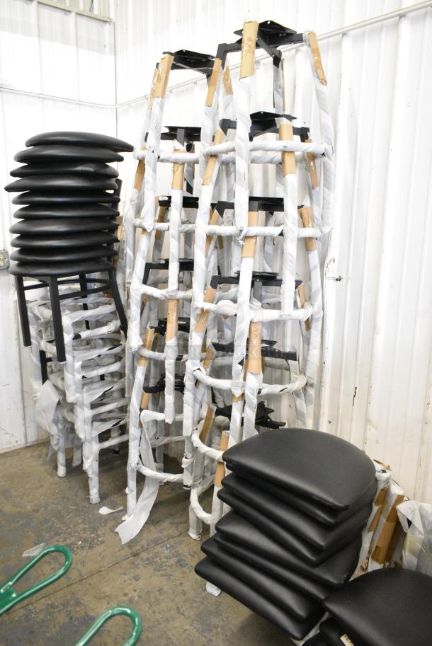 22 BRAND NEW SCRATCH AND DENT! Items Including 10 Metal Dining Height Chairs, 12 Metal Stool Base and 19 Seat Cushions. 22 Times Your Bid! - Image 3 of 7