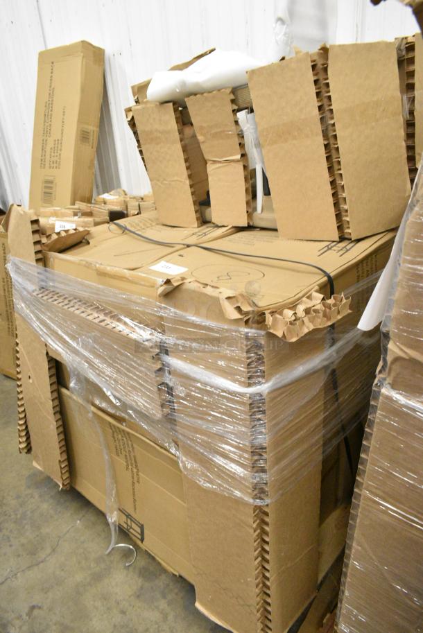 4 BRAND NEW SCRATCH AND DENT! Lancaster Table & Seating 164BINDNATFR Industrial Backless Bar Stool with Honey Maple Finish. 4 Times Your Bid! - Image 2 of 5