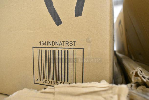6 BRAND NEW SCRATCH AND DENT! Lancaster Table & Seating 164INDNATRST/164BINDNATFR Stools.  6 Times Your Bid! - Image 4 of 6