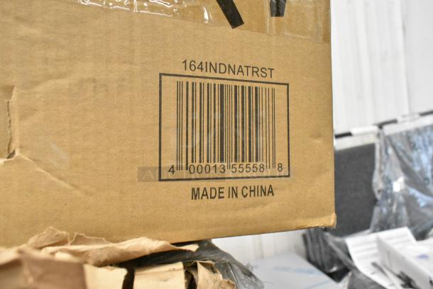 6 BRAND NEW SCRATCH AND DENT! Lancaster Table & Seating 164INDNATRST/164BINDNATFR Stools.  6 Times Your Bid! - Image 5 of 6