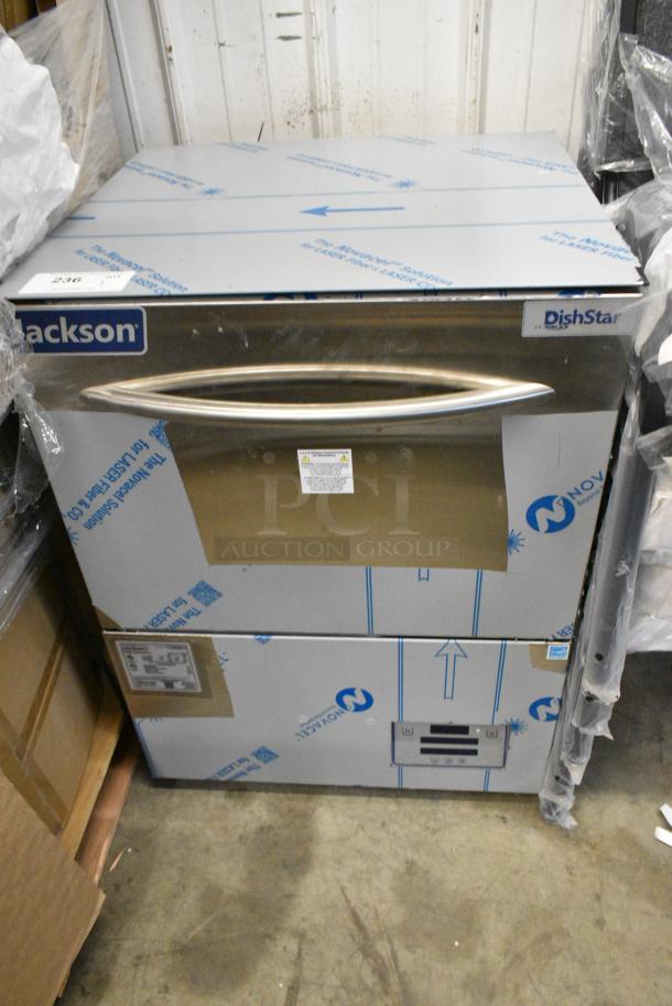 BRAND NEW SCRATCH AND DENT! 2024 Jackson Dishstar HT-E Energy Efficient High Temp Undercounter Dishwasher. 208/230 Volts, 1 Phase - Image 1 of 6