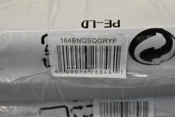 20 BRAND NEW SCRATCH AND DENT! Lancaster Table & Seating 164BNQSQGRYF Square Back Banquet Chair with Gray Fabric and Black Frame. 20 Times Your Bid! - Image 5 of 5