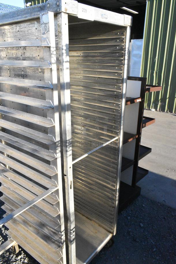 Metal Commercial Pan Transport Rack on Commercial Casters. - Image 1 of 3