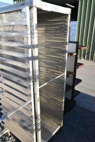 Metal Commercial Pan Transport Rack on Commercial Casters.