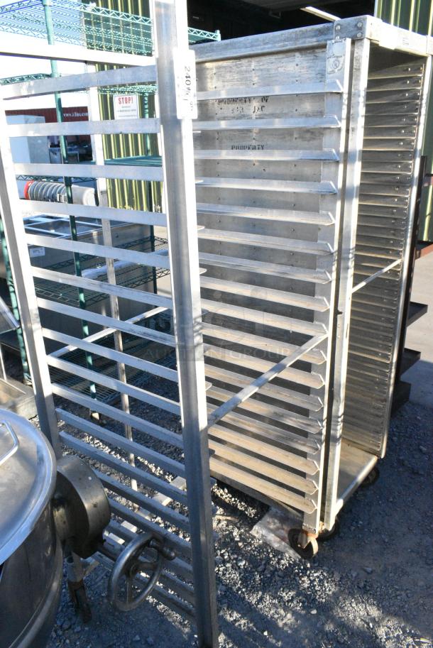 Metal Commercial Pan Transport Rack on Commercial Casters. - Image 1 of 3