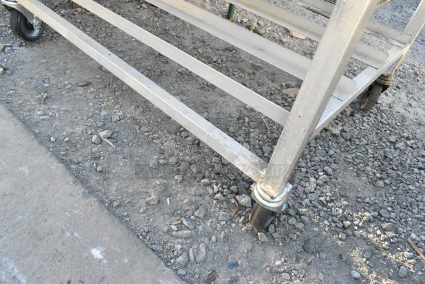 Metal Commercial #10 Can Rack on Commercial Casters. - Image 2 of 2