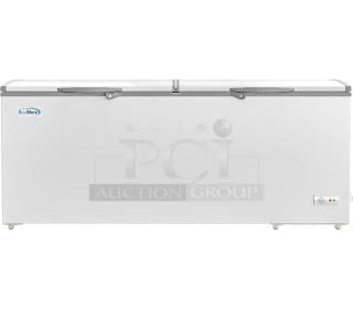 BRAND NEW SCRATCH AND DENT! KoolMore SCF-24C Metal Chest Freezer w/ 2 Hinge Lids. 115 Volts, 1 Phase. Tested and Working!