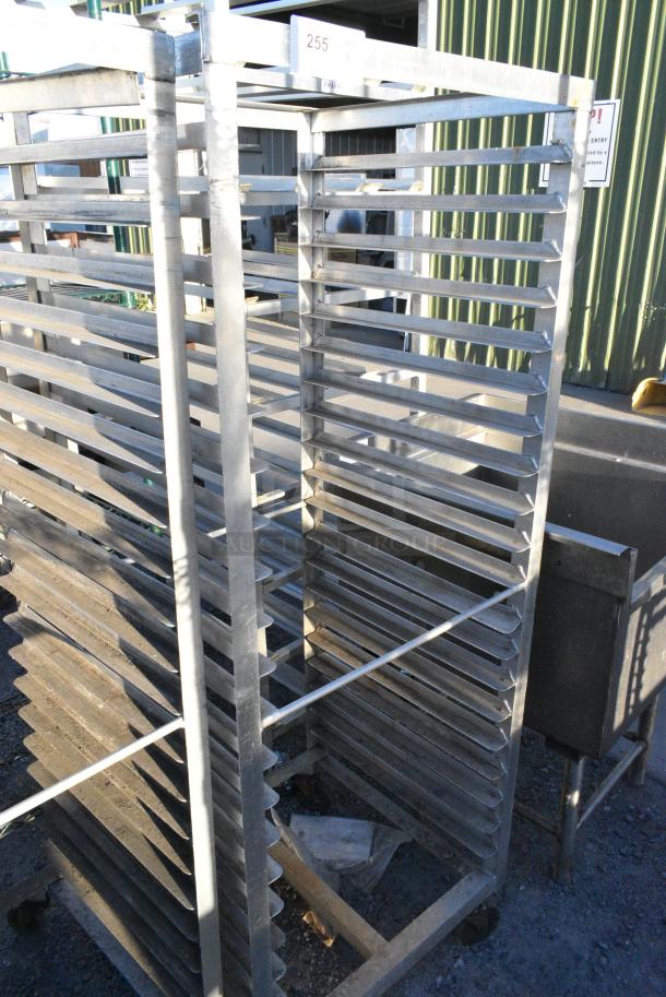 Metal Commercial Pan Transport Rack on Commercial Casters. - Image 1 of 2