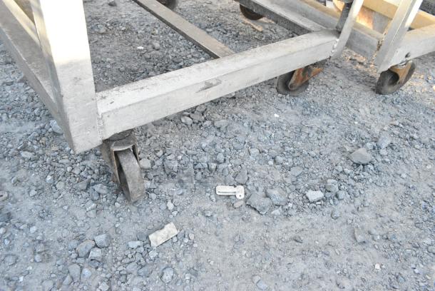 Metal Commercial Pan Transport Rack on Commercial Casters. - Image 2 of 2