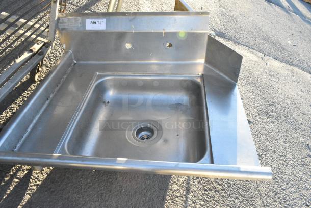 Stainless Steel Left Side Dirty Side Dishwasher Table. No Legs. - Image 1 of 2