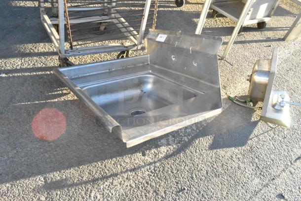 Stainless Steel Left Side Dirty Side Dishwasher Table. No Legs. - Image 2 of 2