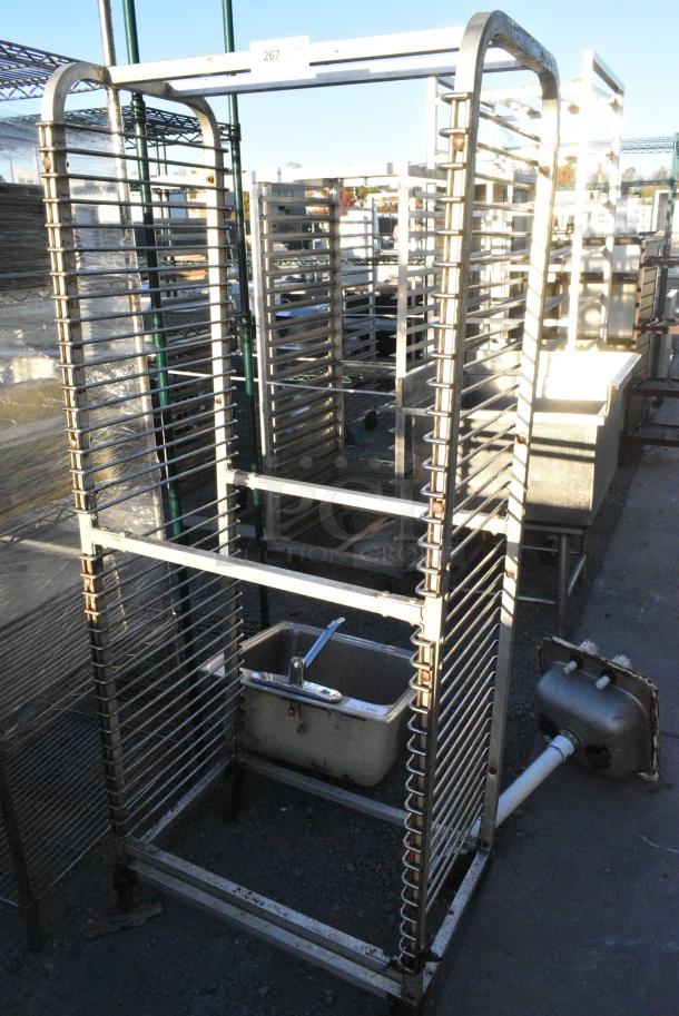 Metal Commercial Pan Transport Rack on Commercial Casters. - Image 1 of 2