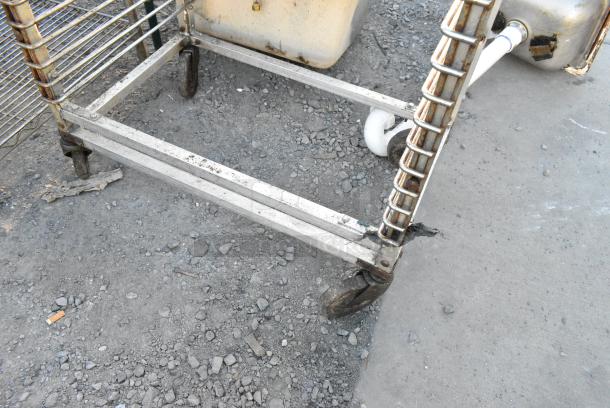 Metal Commercial Pan Transport Rack on Commercial Casters. - Image 2 of 2