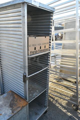 Metal Commercial Pan Transport Rack on Commercial Casters.