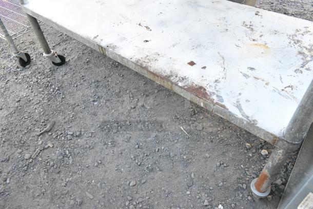 Stainless Steel Table w/ Metal Under Shelf. - Image 2 of 3