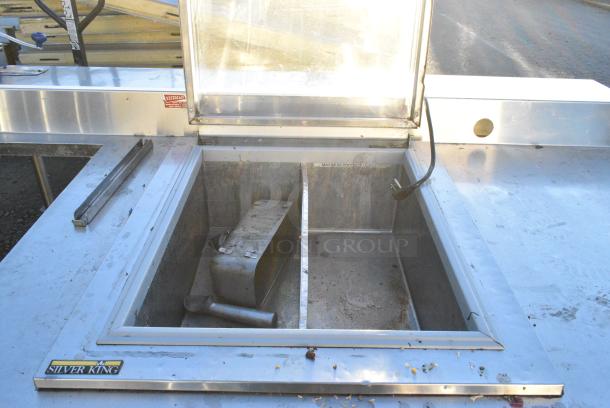 Stainless Steel Table w/ Sink Bay, Silver King Bay and Cut Out. - Image 4 of 6