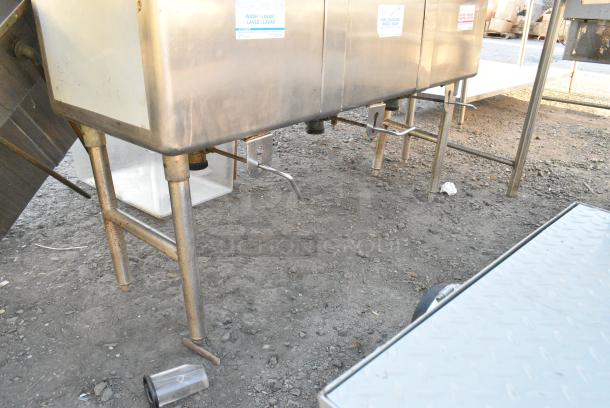 Stainless Steel 3 Bay Sink w/ Left Side Drain Board, Faucet and Spray Nozzle Attachment, Bays 18x18x14. Drain Boards 16x20 - Image 6 of 6