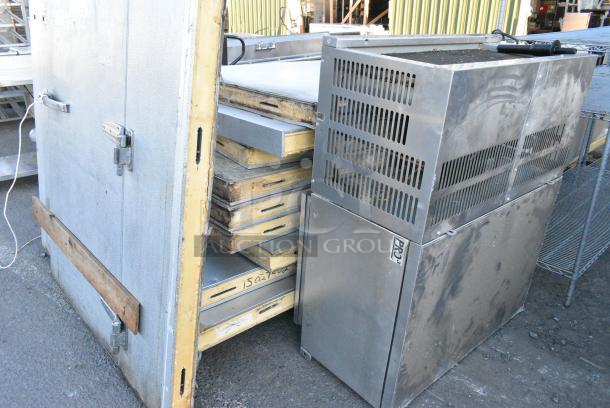 8'x14' Imperial Brown SELF CONTAINED Walk In Box w/ Compressor and Condenser. Information Provided By The Consignor But Not Verified By PCI Auctions. Picture of the Unit Before Removal Is Included In the Listing. - Image 4 of 13