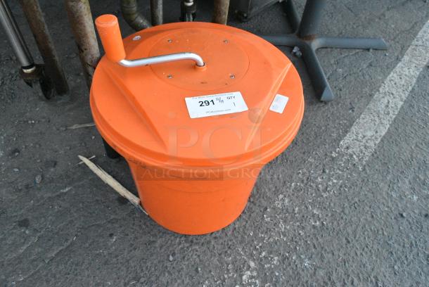 Orange Poly Lettuce Spinner. - Image 1 of 1