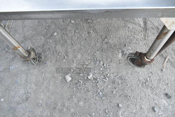 Stainless Steel 2 Tier Cart on Commercial Casters. - Image 2 of 2