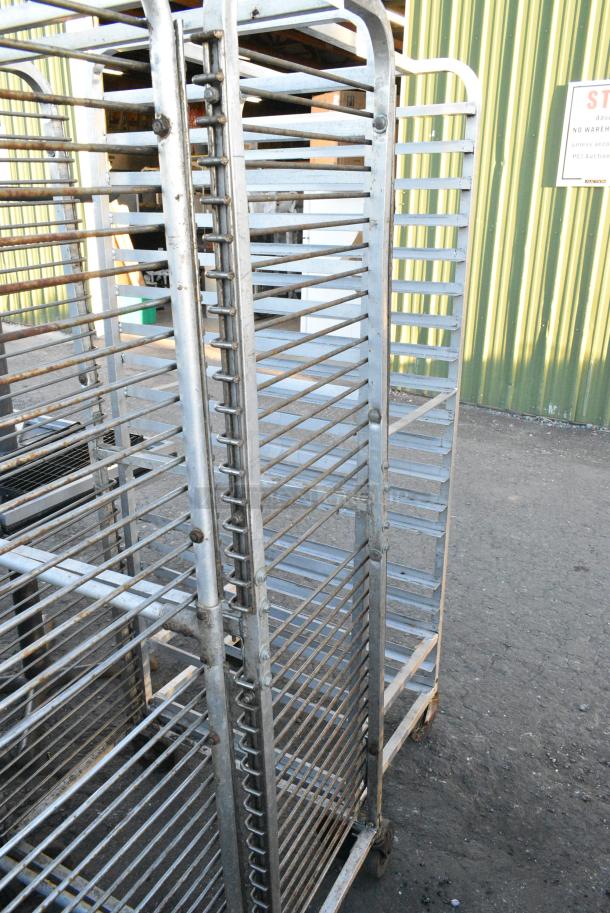 Metal Commercial Pan Transport Rack on Commercial Casters. - Image 1 of 2
