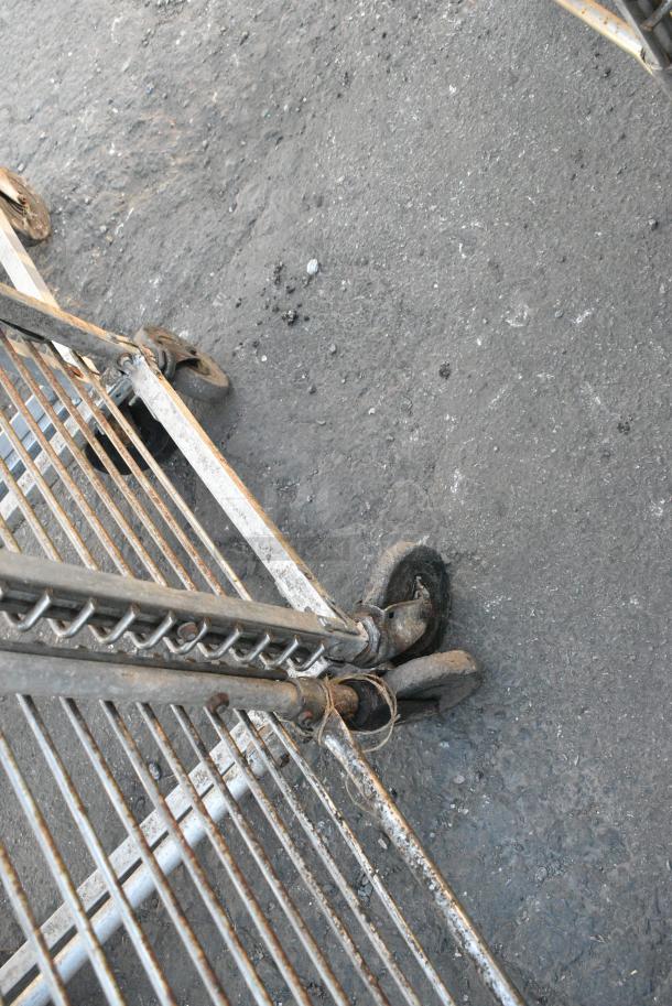 Metal Commercial Pan Transport Rack on Commercial Casters. - Image 2 of 2