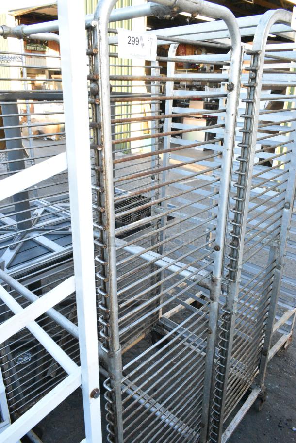 Metal Commercial Pan Transport Rack on Commercial Casters. - Image 1 of 2