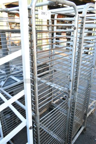 Metal Commercial Pan Transport Rack on Commercial Casters.