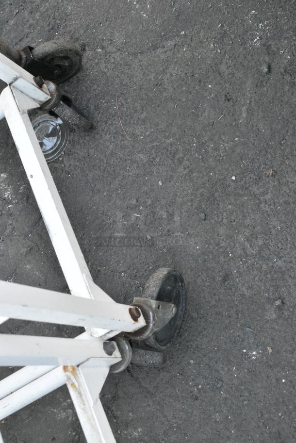 Metal Commercial Pan Transport Rack on Commercial Casters. - Image 2 of 2