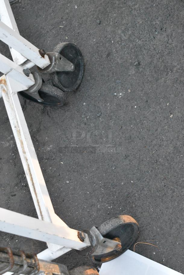 Metal Commercial Pan Transport Rack on Commercial Casters. - Image 2 of 2