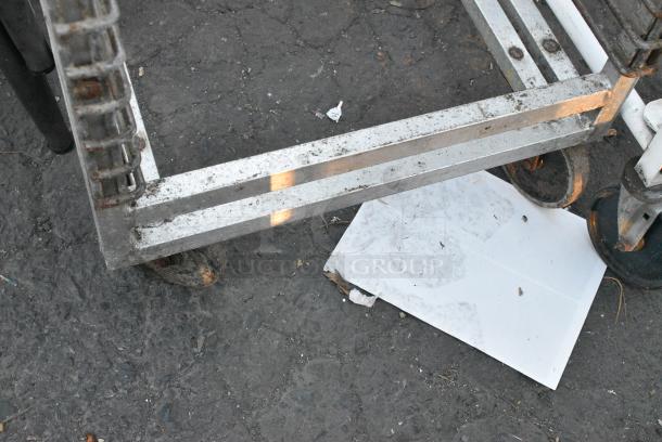 Metal Commercial Pan Transport Rack on Commercial Casters. - Image 2 of 2