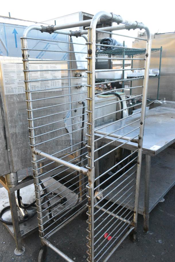Metal Commercial Pan Transport Rack on Commercial Casters. - Image 1 of 2