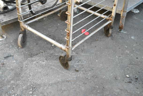 Metal Commercial Pan Transport Rack on Commercial Casters. - Image 2 of 2
