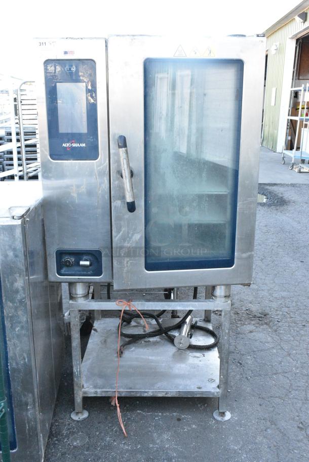 2018 Alto Shaam CTP10-10E Stainless Steel Commercial Electric Powered Combi Convection Oven on Stand. 208-240 Volts, 3 Phase. - Image 3 of 5