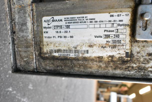 2017 Alto Shaam CTP10-10E Stainless Steel Commercial Electric Powered Combi Convection Oven. 208-240 Volts, 3 Phase. - Image 4 of 5