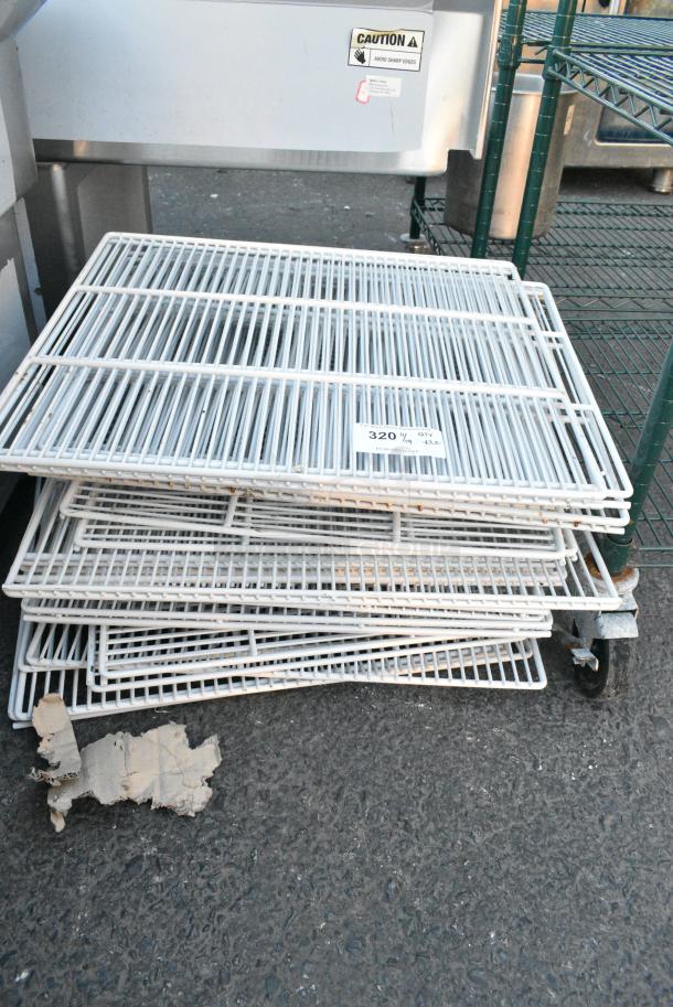 ALL ONE MONEY! Lot of 22 White Racks. - Image 2 of 2