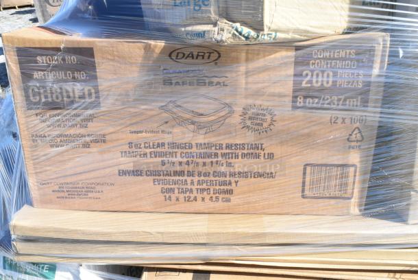 30 BRAND NEW IN BOX! Items Including 5001BNAP Choice 1-Ply White Beverage / Cocktail Napkin - 4000/Case, Dart ClearPac SafeSeal 8 oz. Tamper-Resistant, Tamper-Evident Container with Dome Lid, 129MCS242CB Choice 30 oz. Compartment Container with Lid, Paper Food Trays, 627PCC63 Fat Daddio's PCC-63 ProSeries 6" x 3" Round Anodized Aluminum Straight Sided Cheesecake Pan with Removable Bottom, Forte Wine Glasses, 4 Box Libbey 1924 Champagne Coupes, Del Mar Tumblers, 8 Box 12040 Libbey Newton Cooler Glasses. 30 Times Your Bid! - Image 8 of 12